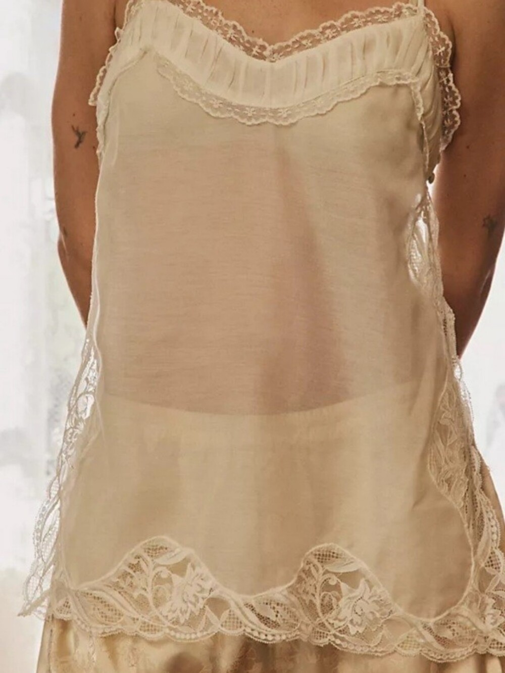 Free People Intimately Side Eye Cami, Natural, Med, New In Pkg, GORGEOUS
